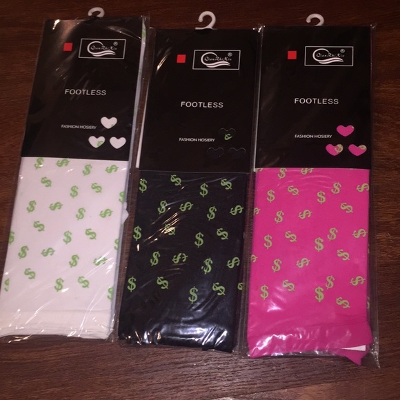 3D Digital Printed Dollar Money Sign Hosiery - Picture 3 of 7